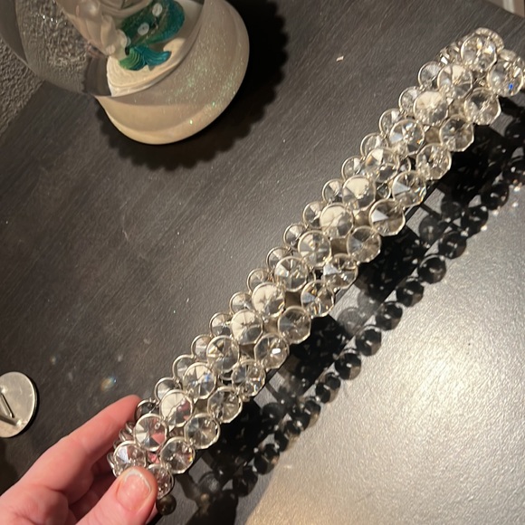 Other Crystal Decor Four Candle Holder Tray Poshmark